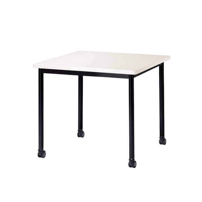ミーティングテーブル E-ATB-0909KC 幅90x奥行90x高さ72cm 角型 キャスタータイプ 【法人様配送料無料(北海道 沖縄 離島を除く)】 会議用テーブル 会議テーブル長机 会議室 会議机 フリーアドレスデスク
