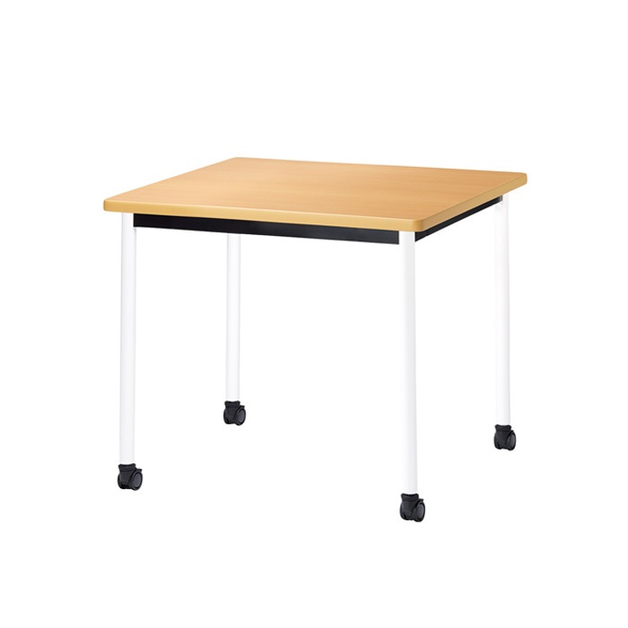 ミーティングテーブル E-ATB-0909KC 幅90x奥行90x高さ72cm 角型 キャスタータイプ 【法人様配送料無料(北海道 沖縄 離島を除く)】 会議用テーブル 会議テーブル長机 会議室 会議机 フリーアドレスデスク