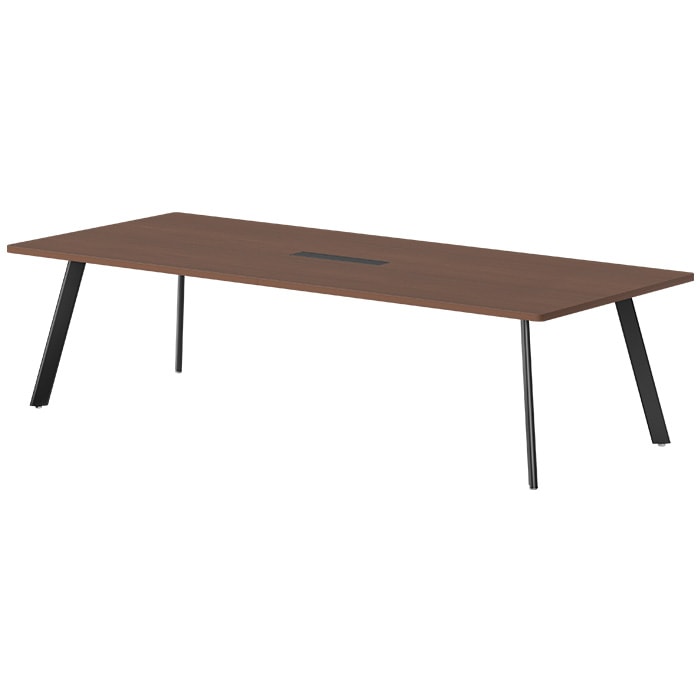 ミーティングテーブル 6人用 E-LNE-2812W 幅280x奥行120x高さ72cm 角型 ワイヤリングボックスタイプ(配線ボックス) 法人様配送料無料(北海道 沖縄 離島を除く) 会議用テーブル おしゃれ 長机 オフィス 会議室 テーブル 会議机 打ち合わせ 会議室