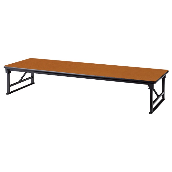 長机 折りたたみ 座卓 ロー 会議用テーブル 軽量 会議テーブル 畳 和室 E-AZP-1860S 幅180x奥行60x高さ33cm ソフトエッジ巻 角型 会社 店舗 会議室 自治会 町内会 公民館 集会所 学童 学校 神社 お寺 日本製