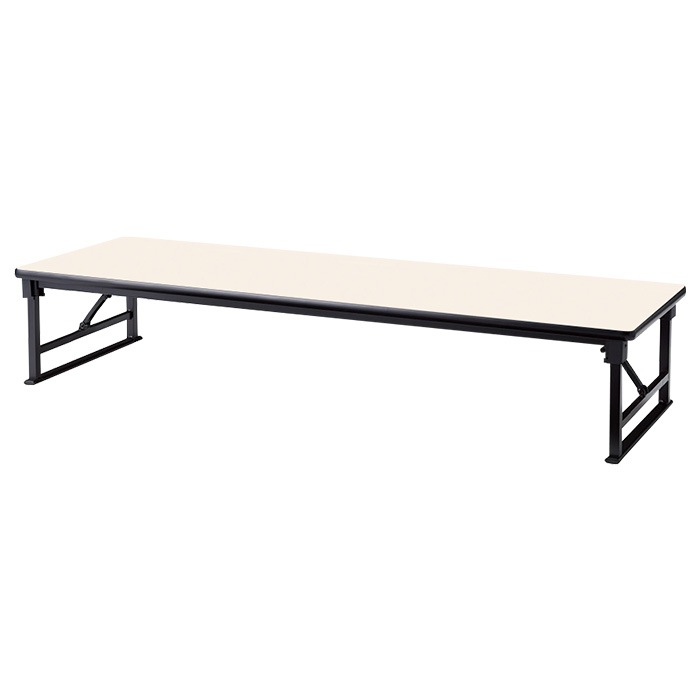 長机 折りたたみ 座卓 ロー 会議用テーブル 軽量 会議テーブル 畳 和室 E-AZP-1860S 幅180x奥行60x高さ33cm ソフトエッジ巻 角型 会社 店舗 会議室 自治会 町内会 公民館 集会所 学童 学校 神社 お寺 日本製