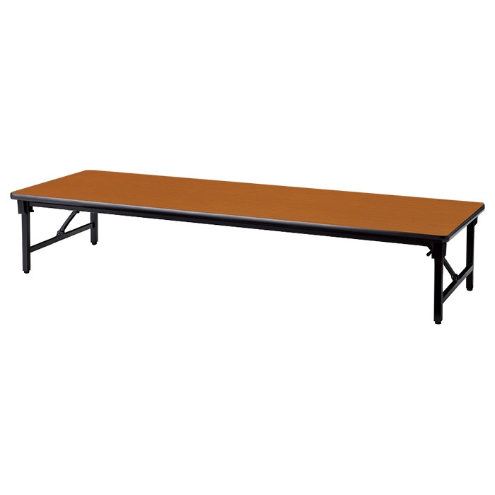 会議用テーブル 折りたたみ ロー 座卓 長机 軽量 会議テーブル E-AZ-1860S 幅180x奥行60x高さ33cm ソフトエッジ巻 角型 会社 店舗 会議室 自治会 町内会 公民館 集会所 学童 学校 神社 お寺 日本製