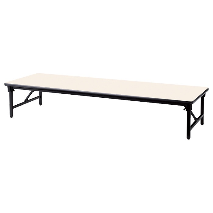 会議用テーブル 折りたたみ ロー 座卓 長机 軽量 会議テーブル E-AZ-1860S 幅180x奥行60x高さ33cm ソフトエッジ巻 角型 会社 店舗 会議室 自治会 町内会 公民館 集会所 学童 学校 神社 お寺 日本製