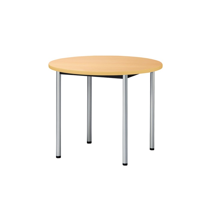 ミーティングテーブル E-ATB-900R Φ90x高さ72cm 丸型 アジャスタータイプ（固定脚） 【法人様配送料無料(北海道 沖縄 離島を除く)】 会議用テーブル 会議テーブル長机 会議室 会議机 フリーアドレスデスク