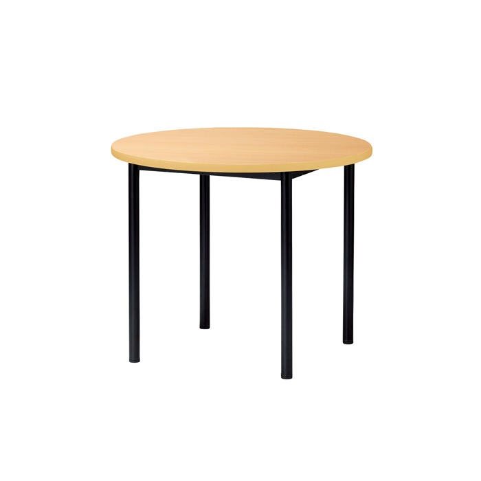 ミーティングテーブル E-ATB-900R Φ90x高さ72cm 丸型 アジャスタータイプ（固定脚） 【法人様配送料無料(北海道 沖縄 離島を除く)】 会議用テーブル 会議テーブル長机 会議室 会議机 フリーアドレスデスク