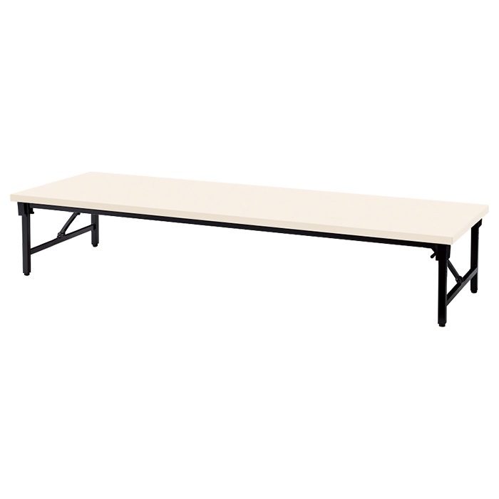 会議用テーブル 折りたたみ ロー 座卓 長机 軽量 会議テーブル E-AZ-1860T 幅180x奥行60x高さ33cm 共巻 角型 会社 店舗 会議室 自治会 町内会 公民館 集会所 学童 学校 神社 お寺 日本製