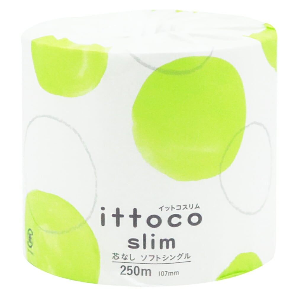 イットコスリム シングル 芯なし 250m １ケース 計36ロール イトマン【送料無料】 10250009 ittoco slim イットコ slim