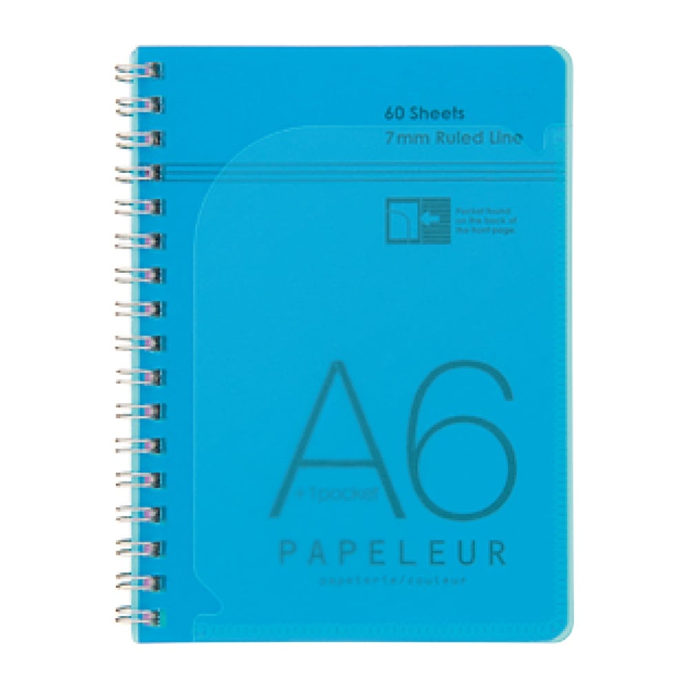 ★ブルーノート１８０g重量盤★ＬＰ４枚セット♪ 日本ノート キョクトウ パペルール A6 Wリングノート ブルー