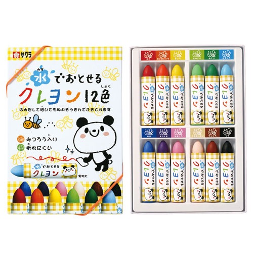 サクラクレパス 水でおとせるクレヨン 12色 WYL12 | 全商品,おすすめ