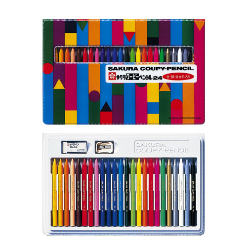 サクラクレパス クーピーペンシル 24色 ソフトケース 文房具 FY24R1