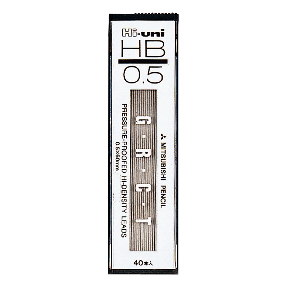 ＜三菱鉛筆＞ シャープペン替芯ハイユニ Hi-uni  0.5mm ＨＢ HU05300HB