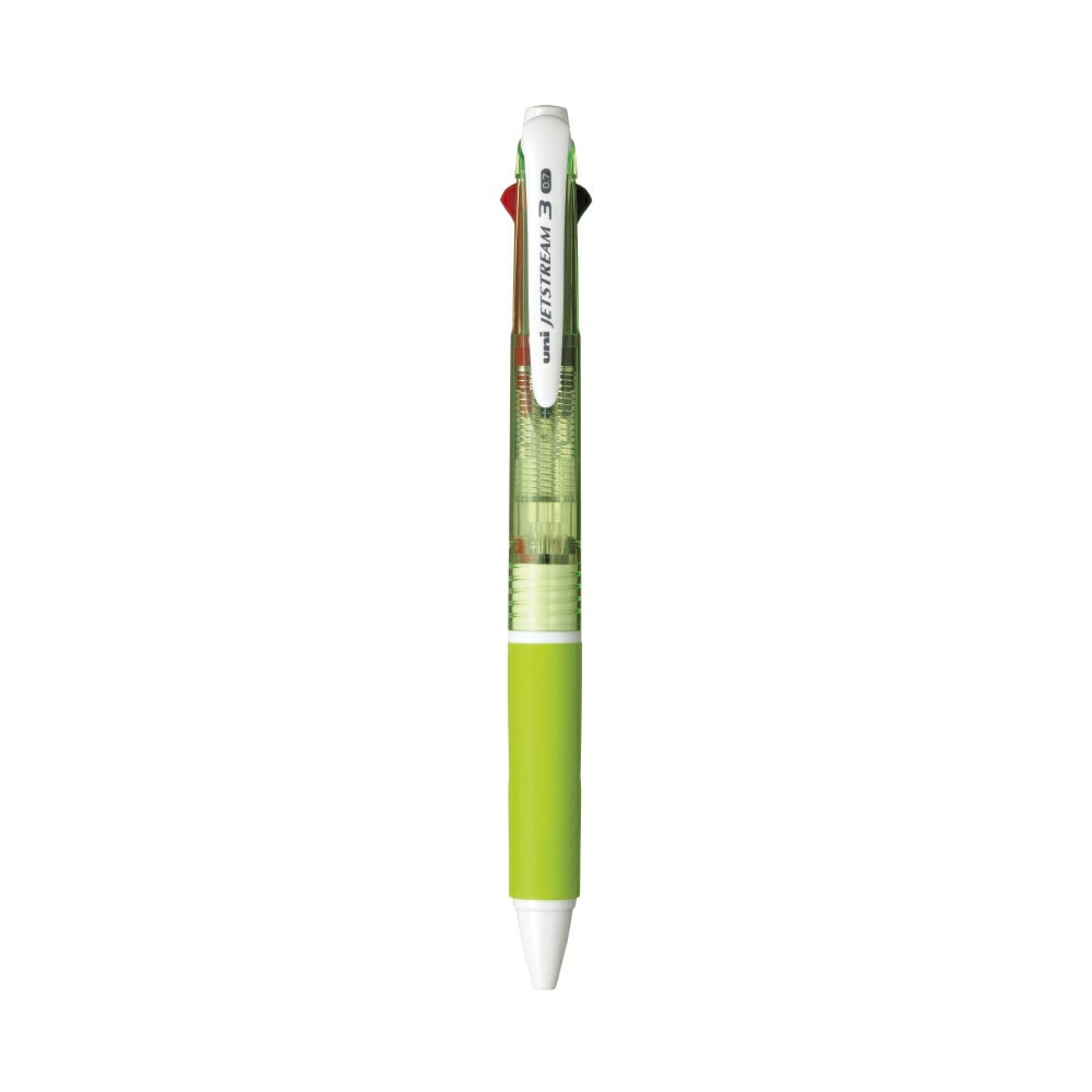 ＜三菱鉛筆＞ ジェットストリームボールペン 細字0.7mm 3色 緑 SXE340007.6