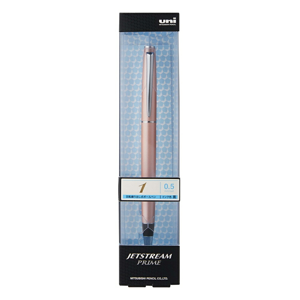 ＜三菱鉛筆＞ ジェットストリーム PRIME（プライム） ボールペン　0.5mm　回転繰り出し式シングル　ベビーピンク　SXK300005.68