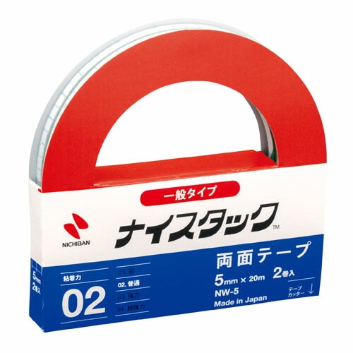 Nichiban ニチバン　ナイスタック　大巻　5mm×20m　2巻　入 NW-5