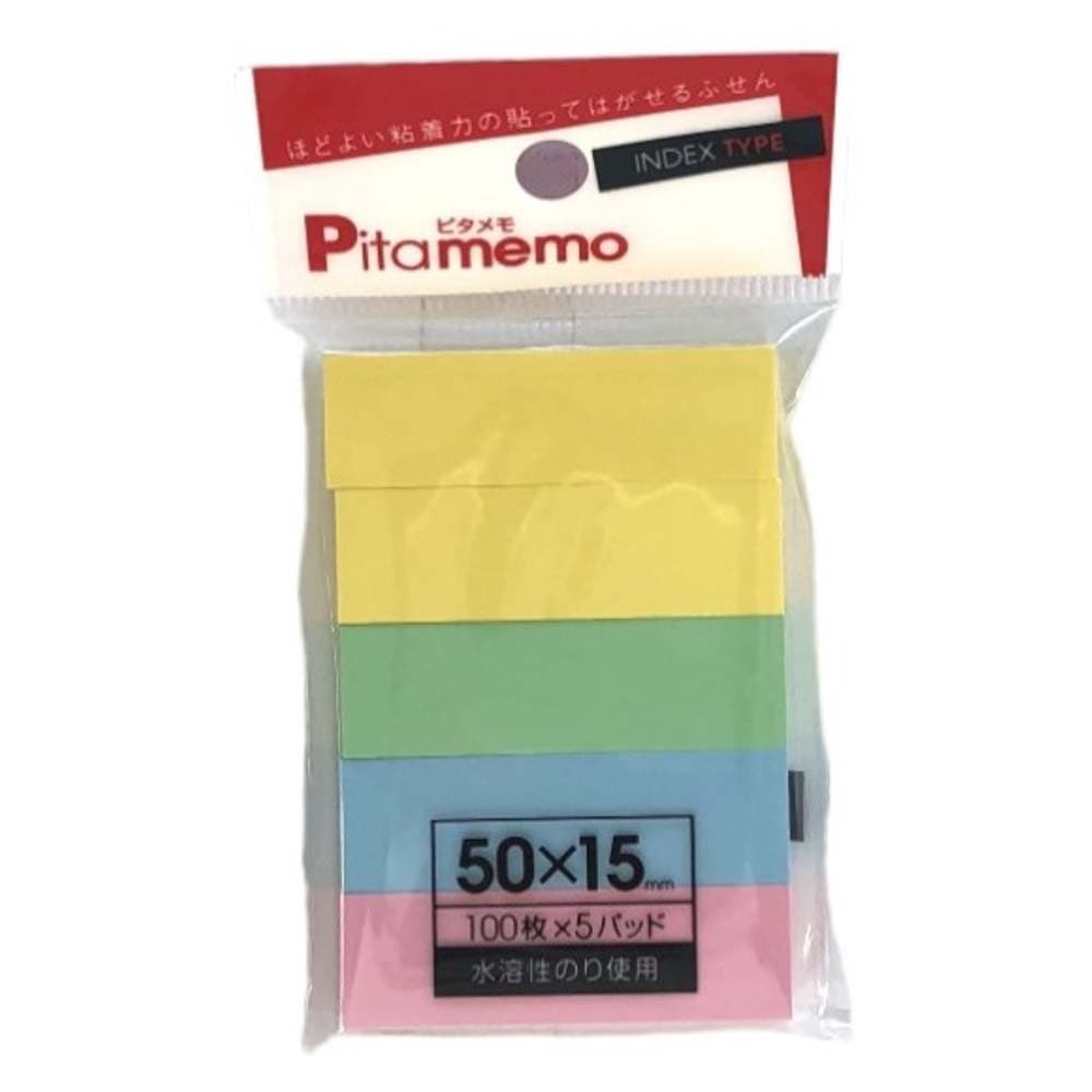 サンフレイムジャパン　付箋紙 15×50 パステル ５Ｐ　391-0310 3910310