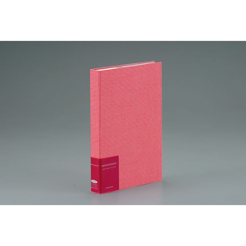 セキセイ　レミニッセンスポケットアルバムＧチェック　レッド　XP-2202-20