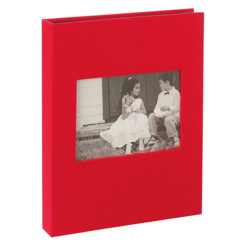 セキセイ　ハーパーハウス　フレームポケットアルバム　Ｌ８０枚　レッド　XP-2780-20