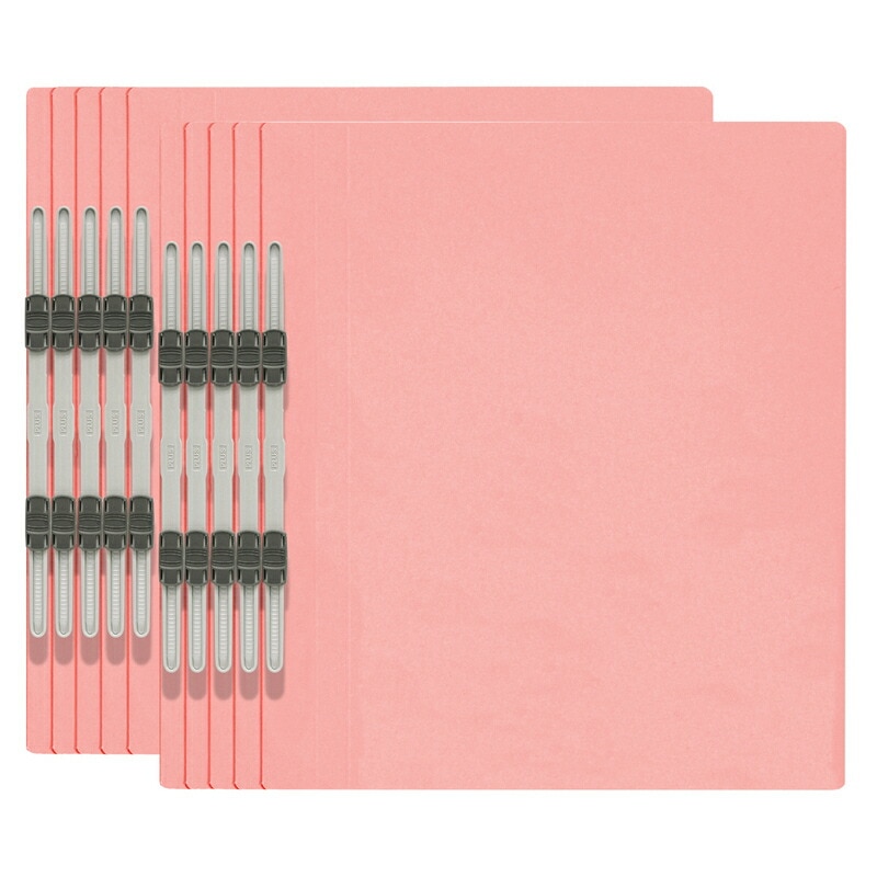 プラス(PLUS) エコノミー フラットファイル 10冊パック A4-S 150枚とじ ピンク NO.021E 79-358