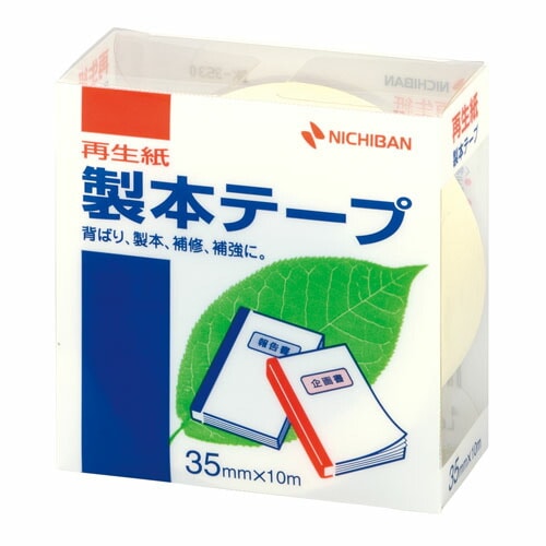 Nichiban　ニチバン　製本テープ　幅35mm　パステルレモン　BK-3530