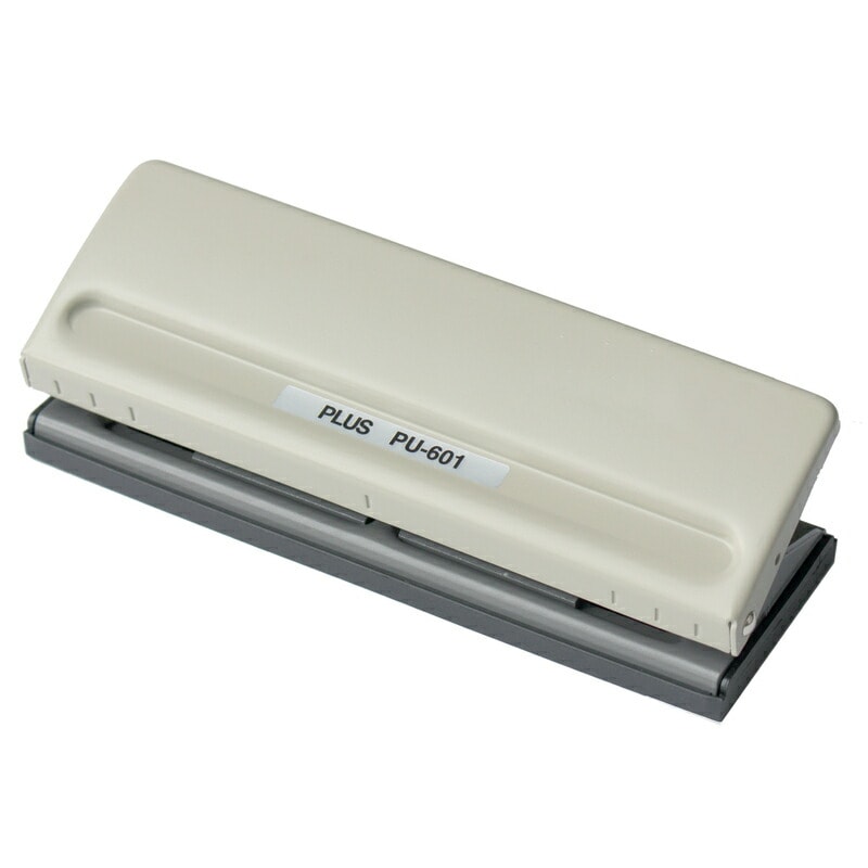 プラス PLUS パンチ バインダー式 手帳 パンチ 6穴 穴径5.5mm PU-601 34-000 穴あけ 穴開け 穿孔