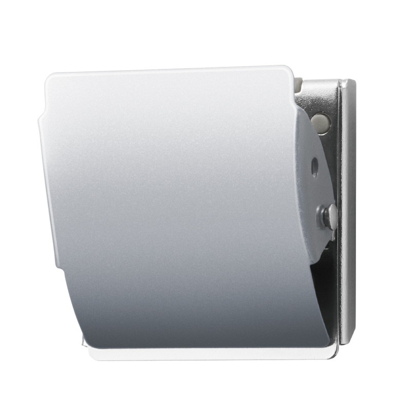 プラス(PLUS)　マグネットクリップ　ホールド．L　CP-047MCR-B　シルバー　80-409