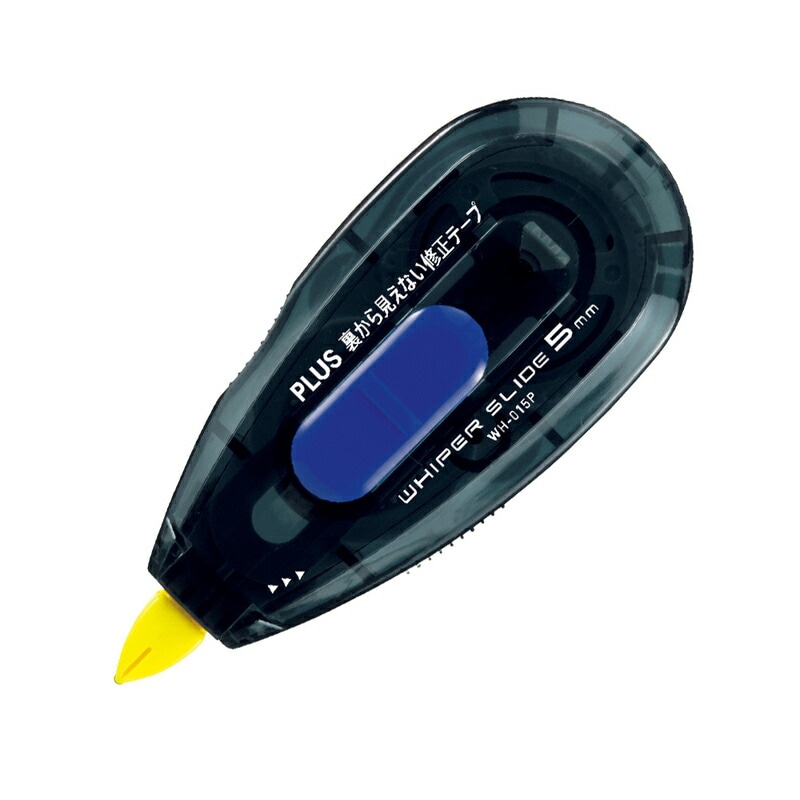プラス(PLUS) 裏から見えない修正テープ 本体 WH-015P ブラック/ブルー 47-614