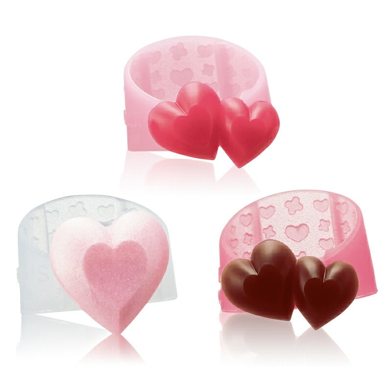 プラス(PLUS) 指サック メクリッコ スイート Mサイズ 3個入 ハート1 KM-302SA-3　35-903