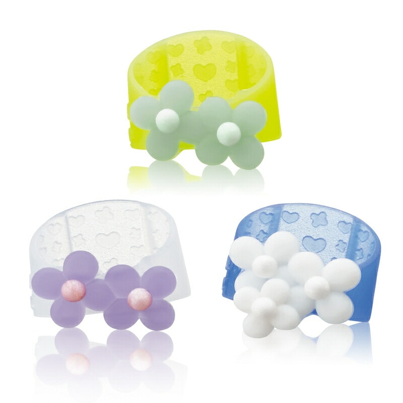 プラス(PLUS) 指サック メクリッコ スイート Sサイズ 3個入 フラワー1 KM-301SB-3　35-911