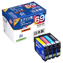 エプソン＜EPSON＞対応 ジットリサイクルインク E69 4色セット