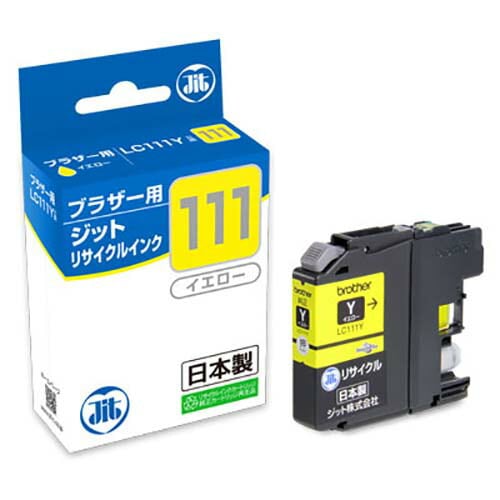 ブラザー＜brother＞対応　ジットリサイクルインク　B111Y　イエロー