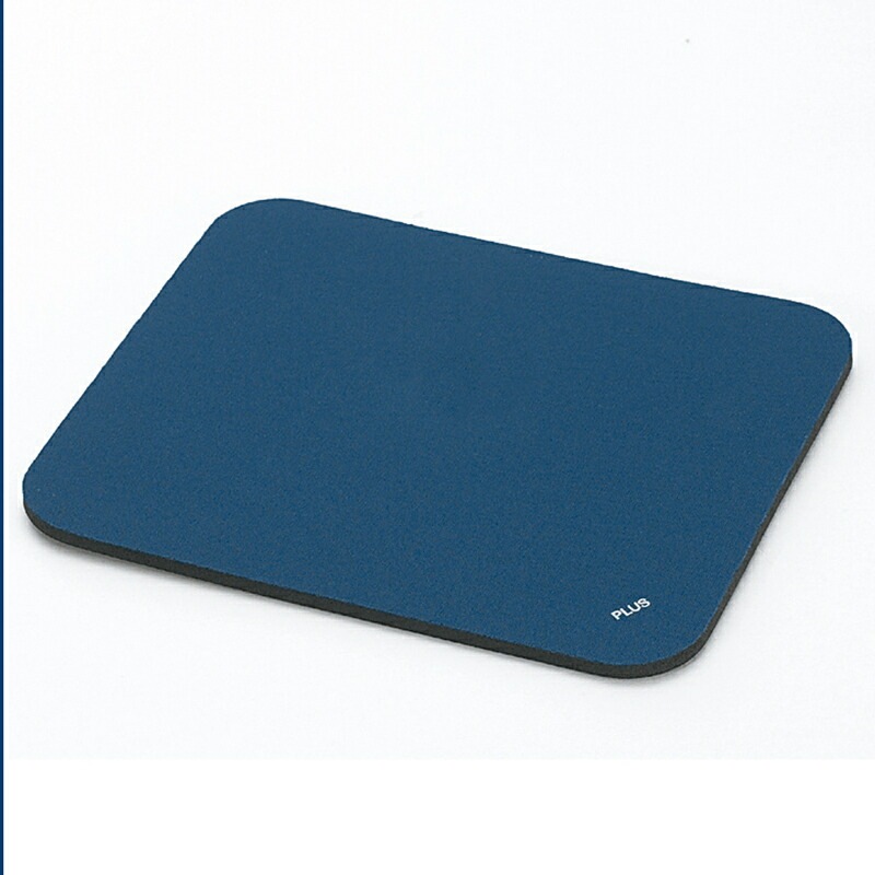 プラス(PLUS)マウスパッド クロスタイプ エコノミー Mサイズ ブルー MM-521T　63-696