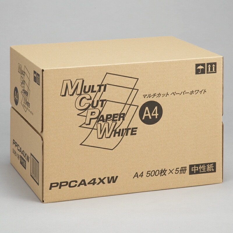 【法人様限定価格】コピー用紙 国産PPC用紙 マルチカットペーパー ホワイトA4 500枚×5冊 PPCA4XW 66g/m2 白色度90%