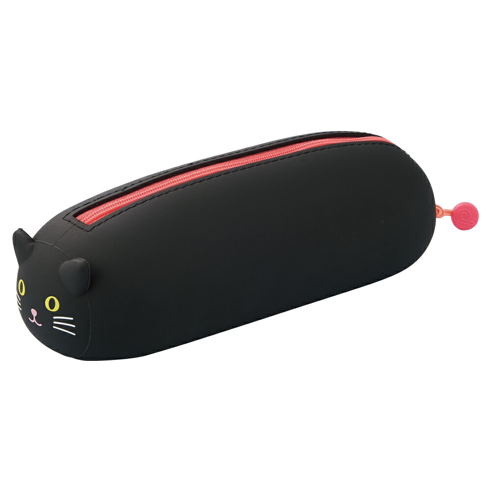 LIHIT LAB (リヒトラブ) SMART FIT PuniLabo 寝ころびペンポーチ BIG クロネコ A7800-3