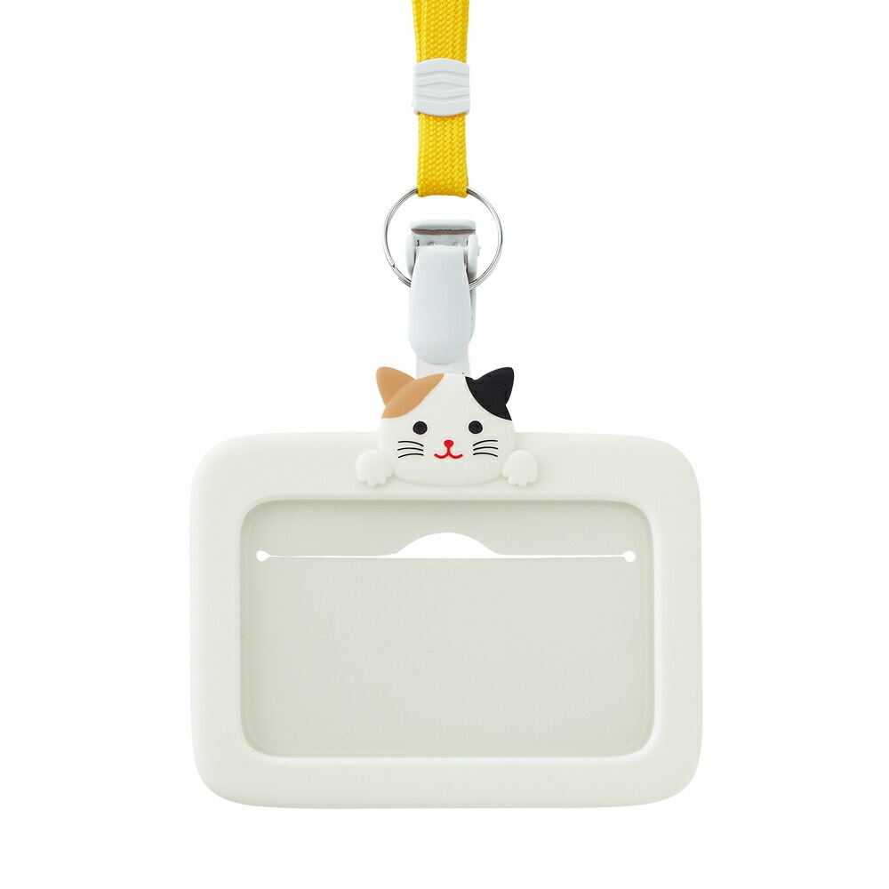 LIHIT LAB (リヒトラブ) SMART FIT PuniLabo IDカードホルダー ミケネコ A7804-7