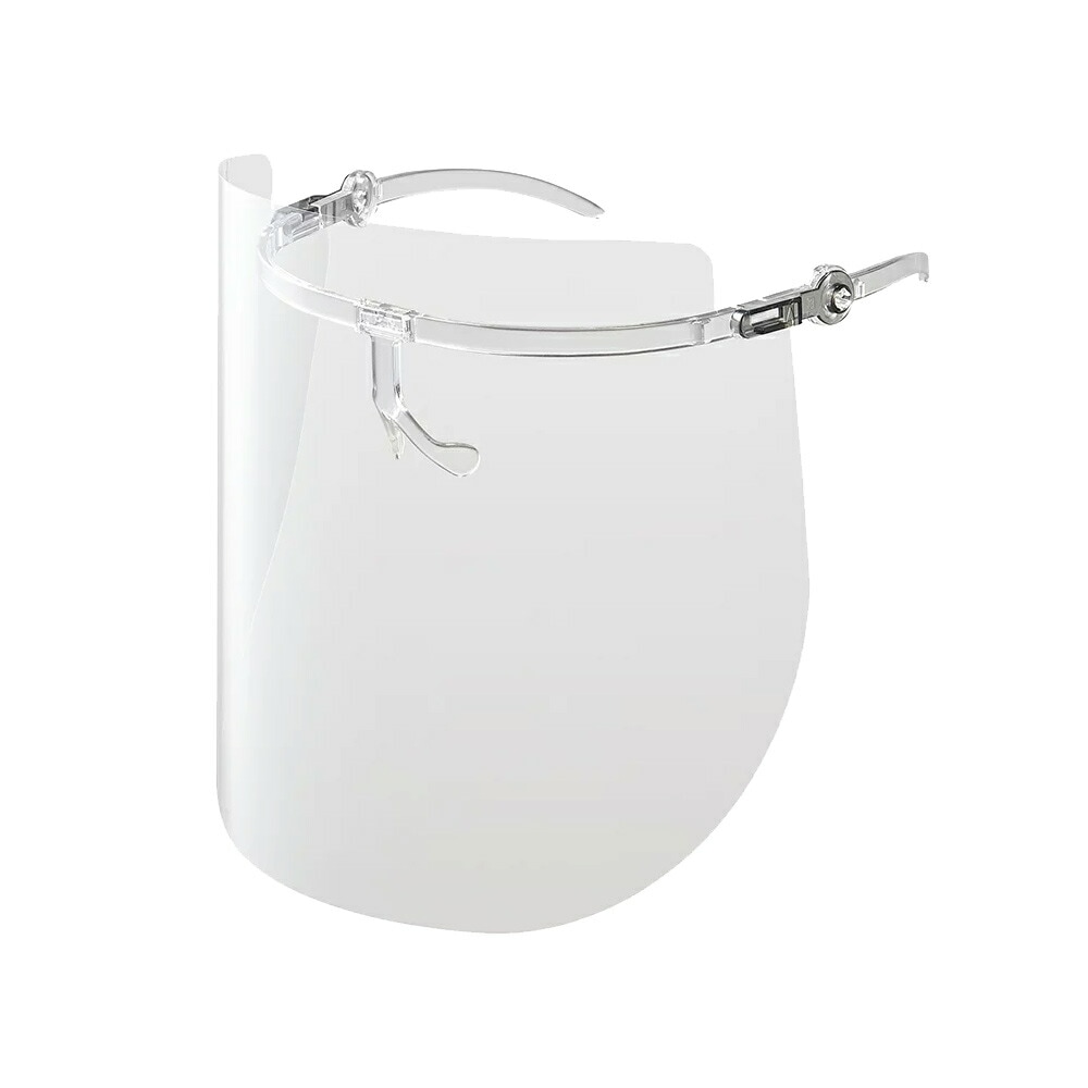 プラス PLUS フェイスシールド メガネタイプ  フレーム1個 シールド3枚 FG-030F 89-471 感染防止 飛沫防止