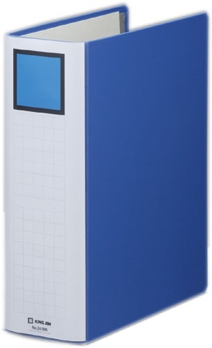 キングジム＜KINGJIM＞ キングファイルスーパードッチ＜脱・着＞イージー Ａ４Ｓ 青 2478Aアオ