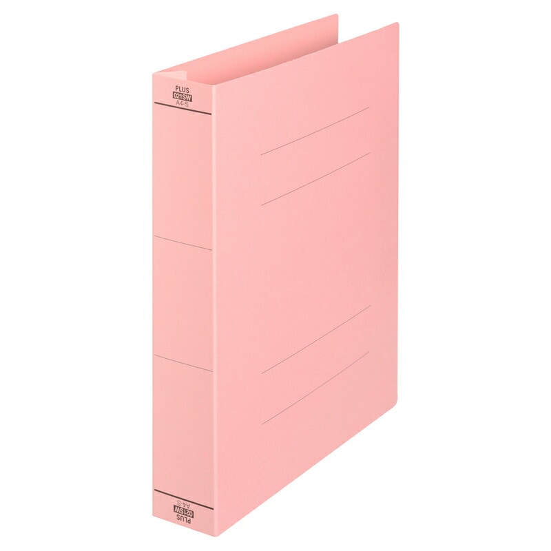 プラス(PLUS) フラットファイル 厚とじ A4-S 500枚とじ ピンク NO.021SW　87-988