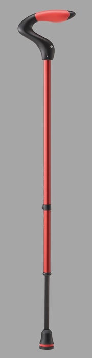 ステッキ クッションタイプ KSTK-781 赤 株式会社光 hikari