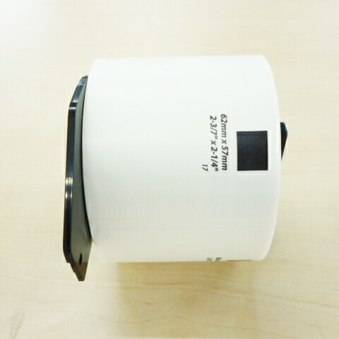 マックス＜MAX＞ 感熱ラベルプリンタ ELP-60用上質感熱紙ラベル ELP-L6257Ｎ-17 ELP-60S/ELP-60N対応 ダイカットラベル