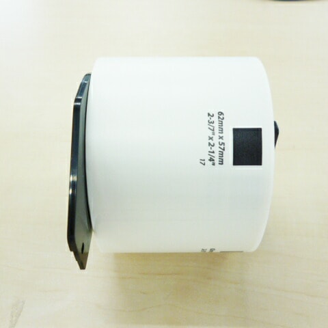 マックス＜MAX＞　感熱ラベルプリンタ　ELP-60用上質感熱紙ラベル　ELP-L6200Ｎ-05　ELP-60S/ELP-60N対応　無定長ラベル