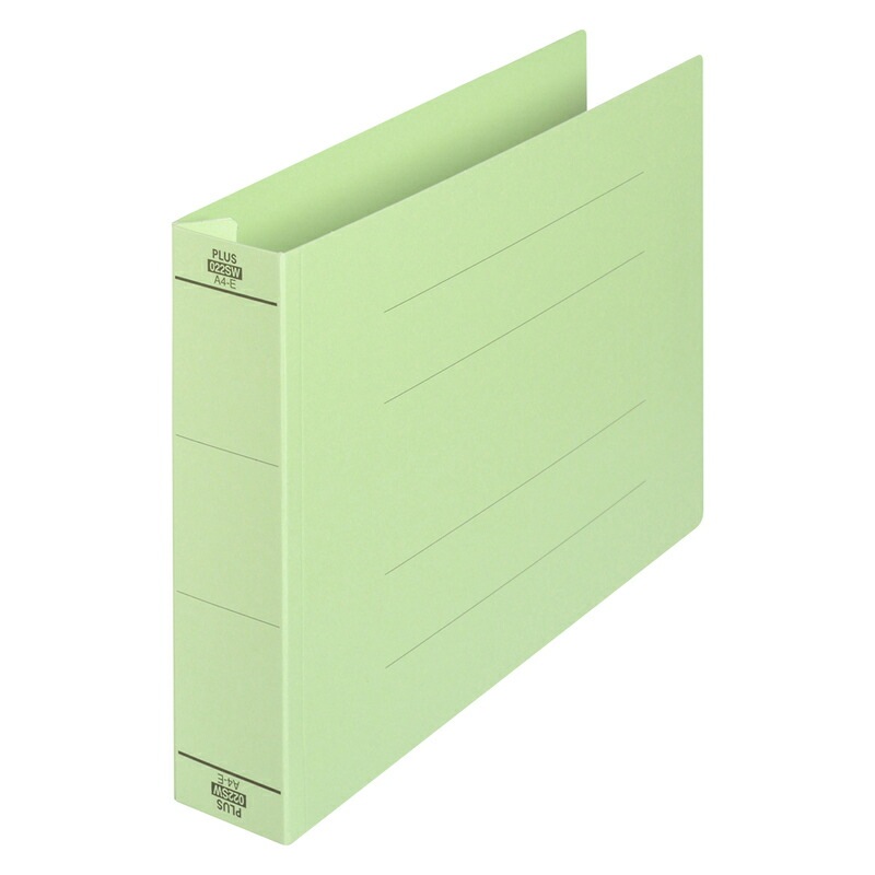 プラス(PLUS) フラットファイル 厚とじ A4-E 500枚とじ グリーン NO.022SW 87-996
