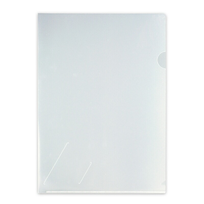 プラス(PLUS) クリアーホルダー カード/名刺収納用スリット付 A4 透明 10枚入 FL-185HO　89-739