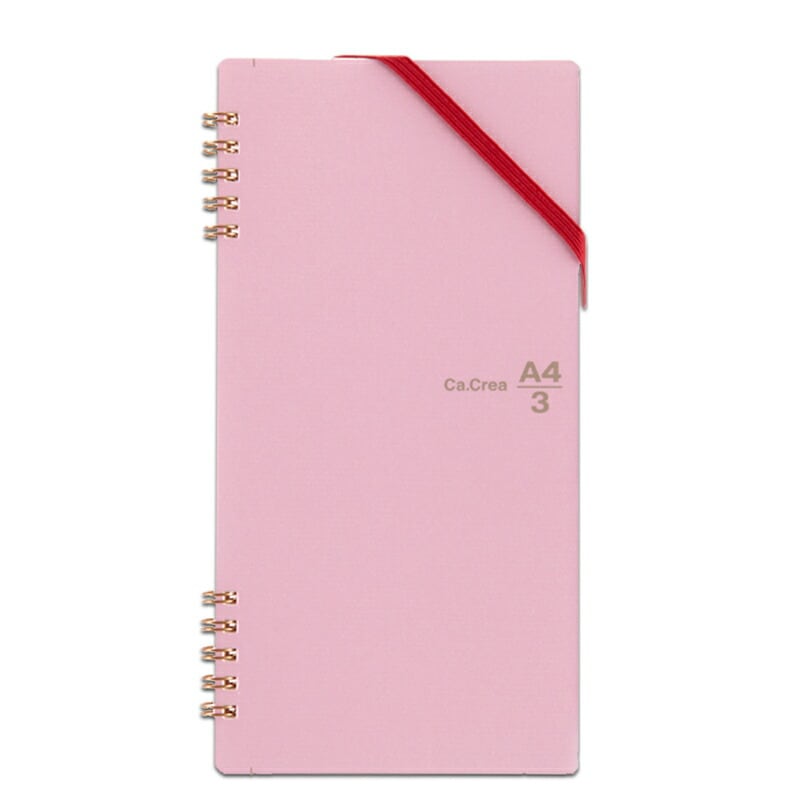 プラス(PLUS)ノート カ.クリエ ツインリング A4×1/3 方眼 5mm罫 こすもす RT-650GC 77-912