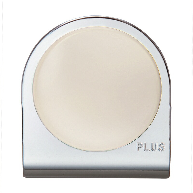 プラス(PLUS)マグネット カラーマグネットクリップ 大 ホワイト　80-565