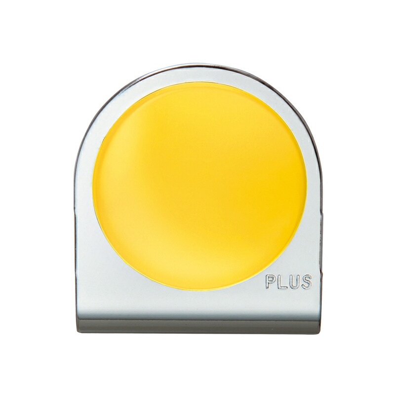 プラス(PLUS) マグネット カラーマグネットクリップ 小 イエロー 80-568
