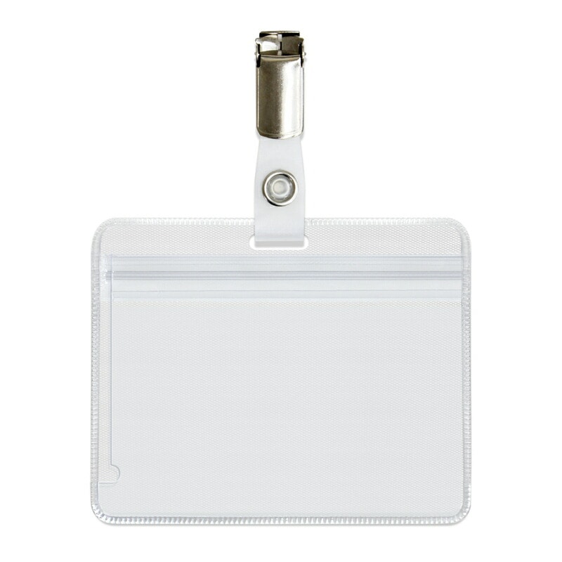 プラス(PLUS) 名札 ネームタッグ 磁気カード用 チャック式 CT-501PB 84