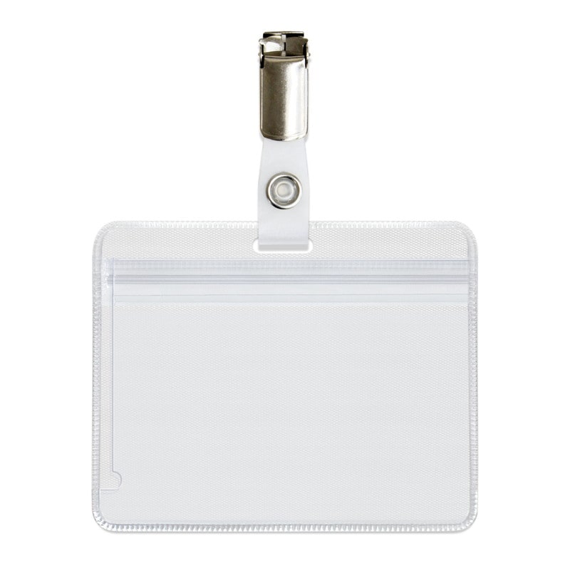 プラス(PLUS) 名札 ネームタッグ IDカード用 チャック式 横型 CT-501P 84-789