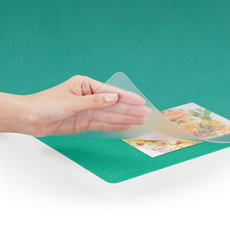 バイオマスデスクマット バイオマス配合再生塩ビ ダブル(グリーンマット)1190×690×1.2mm 1枚