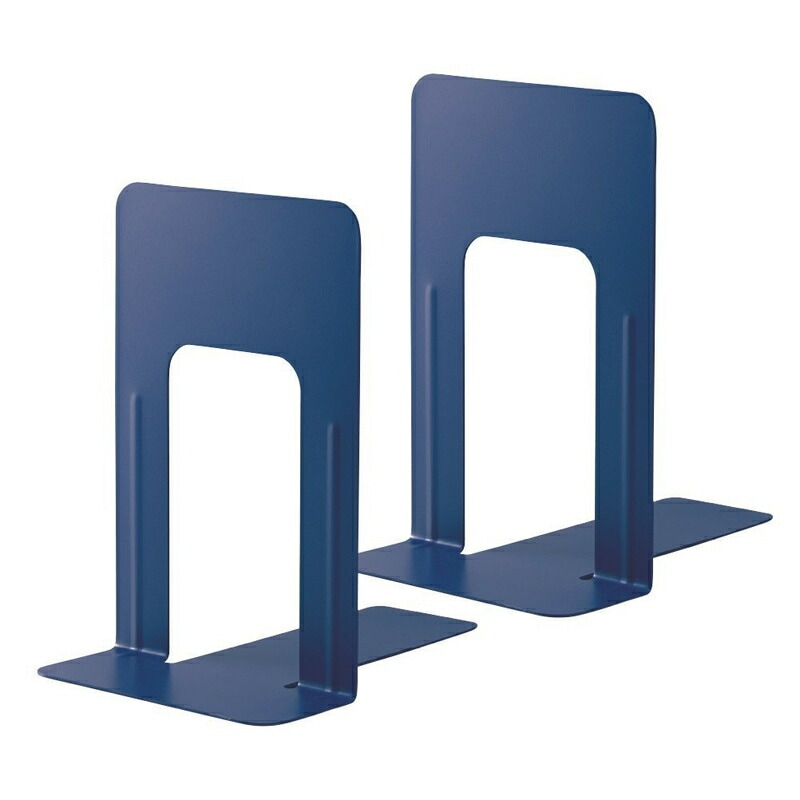 プラス(PLUS)ブックエンド 本立 Lサイズ ブルー BS-201　36-332