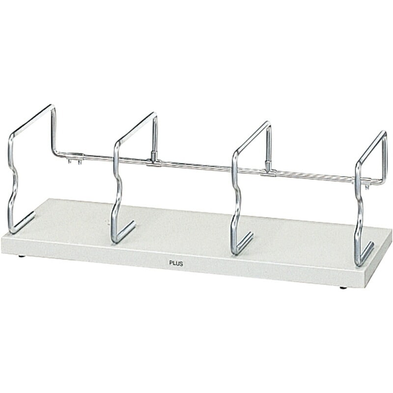 プラス(PLUS)ブックスタンド ユニット本立 ライトグレー 大 BS-001HL　87-515